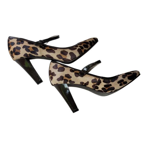 Boden‎ Lilli Calf Hair Leopard Print Mary Jane Mid Heels Pumps
 Size 36 EU /6 US - Picture 6 of 11